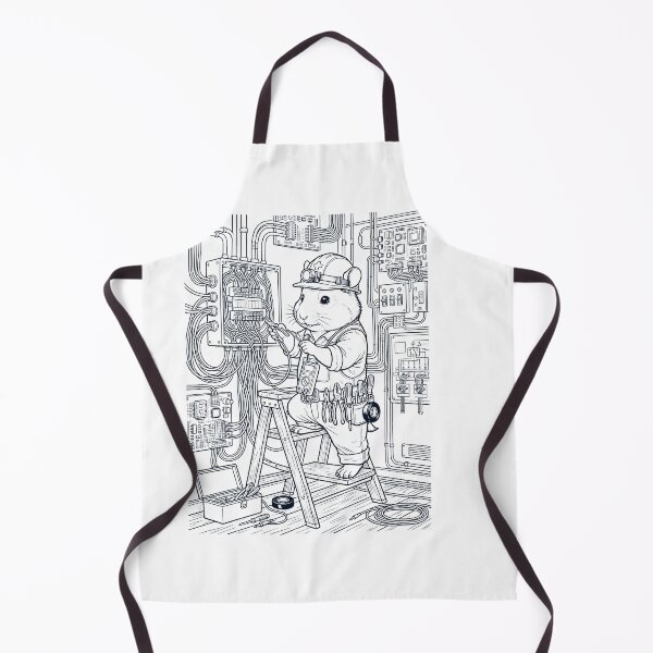 Item preview, Vintage Hamster Electrician Animal Lover designed and sold by DoodleTortle.