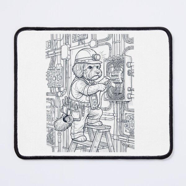 Item preview, Vintage Havanese Electrician Dog Dad Mom Lover designed and sold by DoodleTortle.