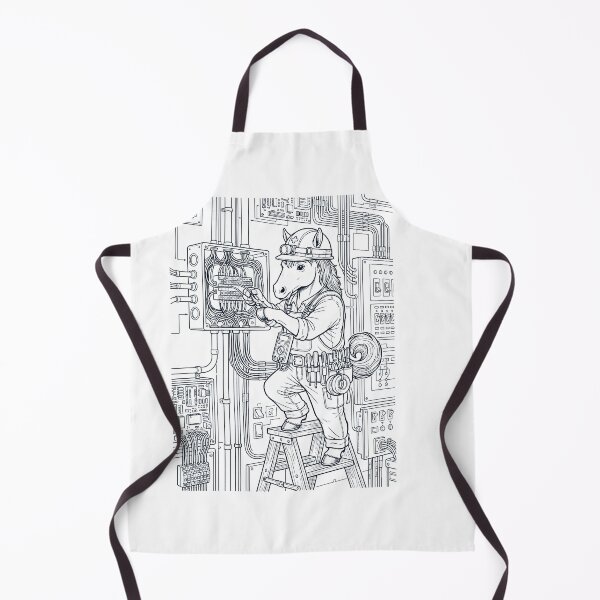 Item preview, Vintage Horse Electrician Animal Lover designed and sold by DoodleTortle.