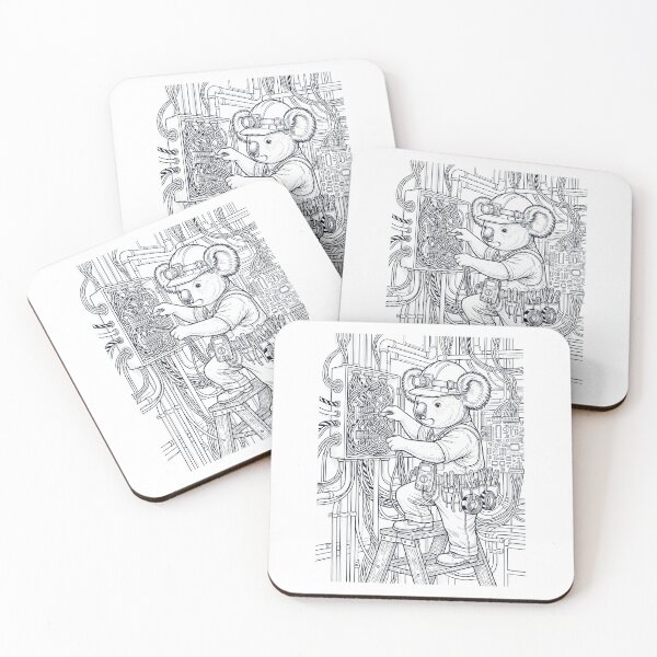 Item preview, Vintage Koala Electrician Animal Lover designed and sold by DoodleTortle.