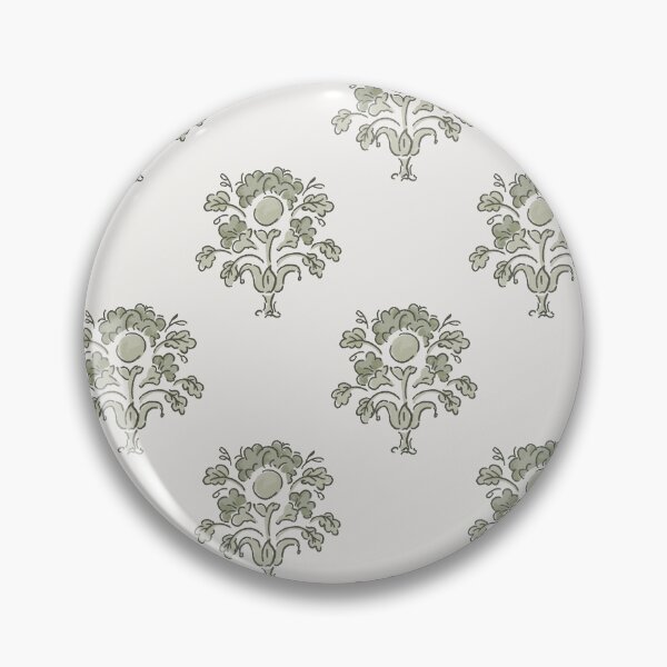 Item preview, Vintage flowers in a historical style, green designed and sold by Caroline Rausch.