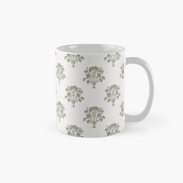 Item preview, Vintage flowers in a historical style, green designed and sold by Caroline Rausch.