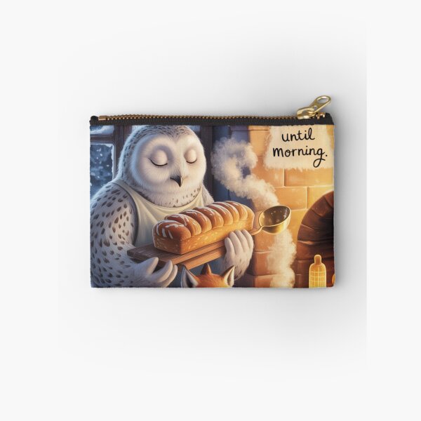 Item preview, Cute Owl Bakery Art | Cozy Snowy Twilight Storybook Illustration designed and sold by Soft Lantern Woods.