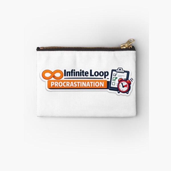 Item preview, Infinite Loop of Procrastination Sticker designed and sold by BrightMindPrint.