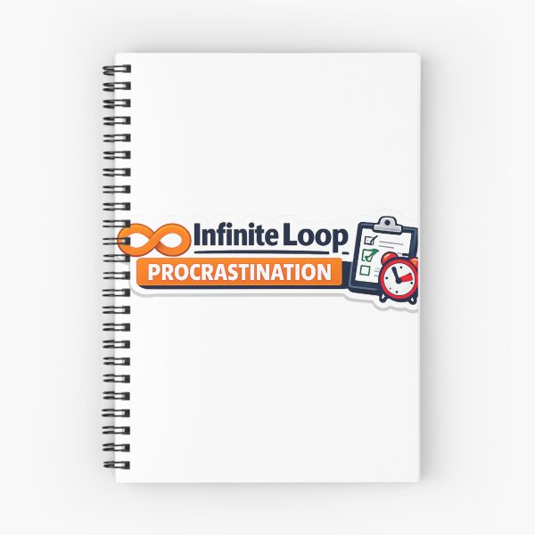 Item preview, Infinite Loop of Procrastination Sticker designed and sold by BrightMindPrint.