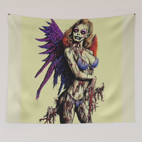Item preview, Mandy Pandy Zombie Fairy by VALPYRA SKULLSTYR LGBTQIA art designed and sold by  VALPYRA Mistress of SKULLSTYR.