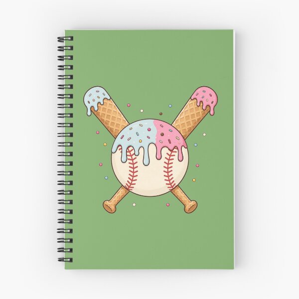 Item preview, Ice Cream Baseball Bat Crossed Funny Baseball Mom Youth League designed and sold by bosamji.