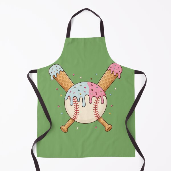 Item preview, Ice Cream Baseball Bat Crossed Funny Baseball Mom Youth League designed and sold by bosamji.