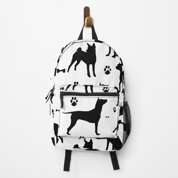 Item preview, Cute Black Dog Silhouettes and Paws Seamless Pattern designed and sold by LYAN-STORE.