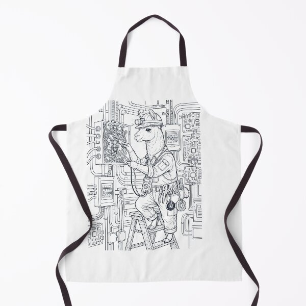 Item preview, Vintage Llama Electrician Animal Lover designed and sold by DoodleTortle.
