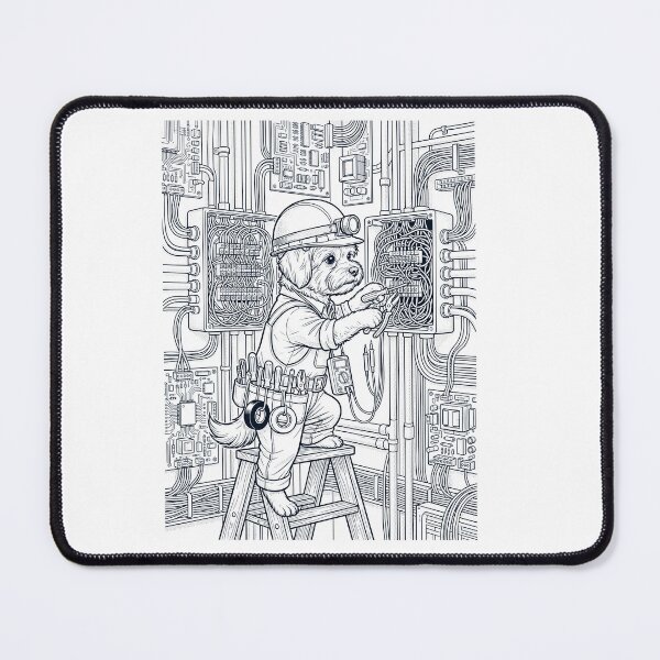 Item preview, Vintage Maltese Electrician Dog Dad Mom Lover designed and sold by DoodleTortle.