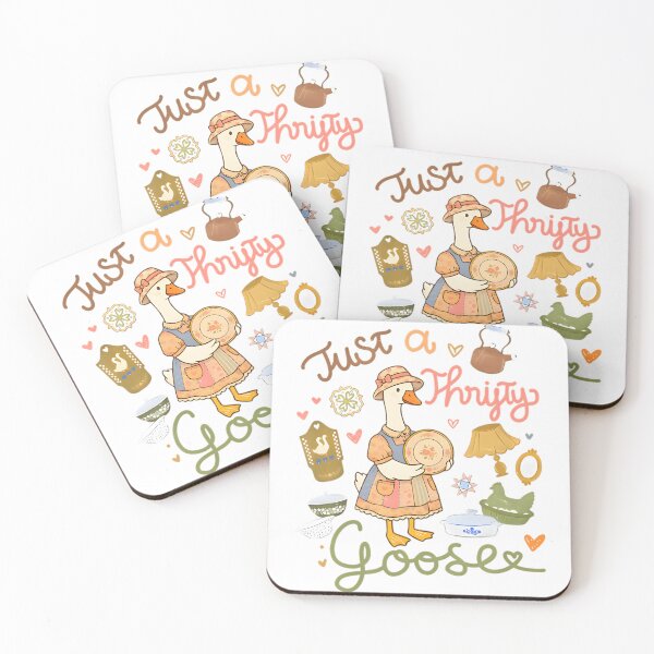 Item preview, Just A Thrifty Goose Cute Vintage Thrifting Aesthetic designed and sold by CCChillingfrog.