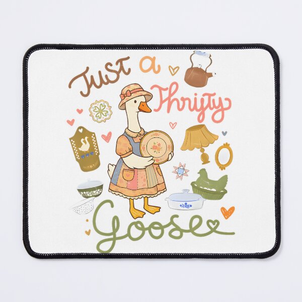 Item preview, Just A Thrifty Goose Cute Vintage Thrifting Aesthetic designed and sold by CCChillingfrog.