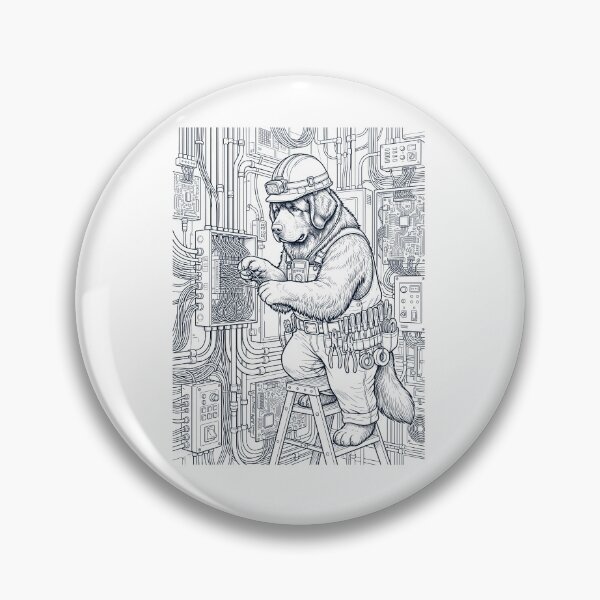 Item preview, Vintage Newfoundland Electrician Dog Dad Mom Lover designed and sold by DoodleTortle.