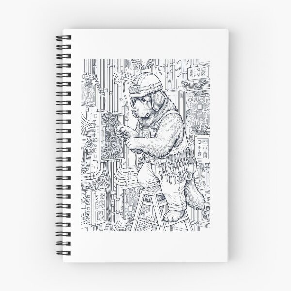 Item preview, Vintage Newfoundland Electrician Dog Dad Mom Lover designed and sold by DoodleTortle.