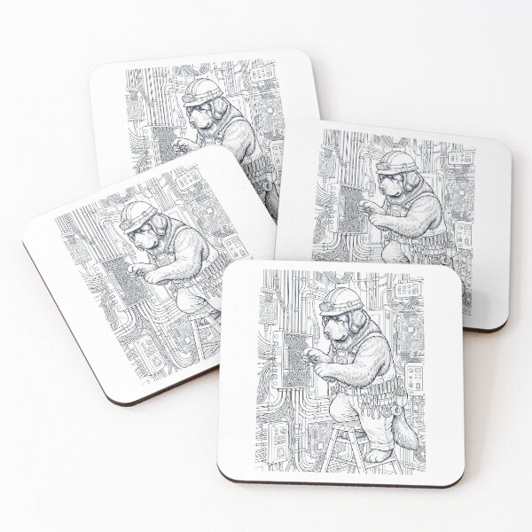 Item preview, Vintage Newfoundland Electrician Dog Dad Mom Lover designed and sold by DoodleTortle.