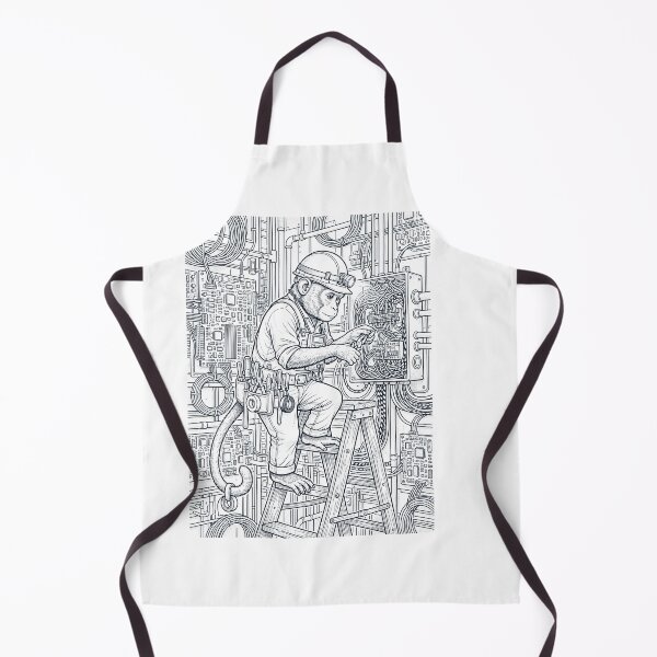 Item preview, Vintage Monkey Electrician Animal Lover designed and sold by DoodleTortle.