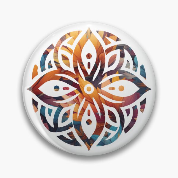 Item preview, Autumn Bloom Geometric Flower Art designed and sold by Osmose-Studio ⭐⭐⭐⭐⭐.