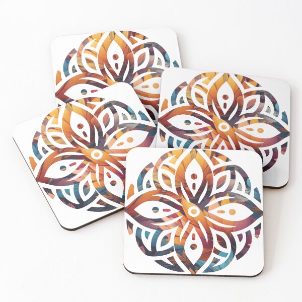 Item preview, Autumn Bloom Geometric Flower Art designed and sold by Osmose-Studio ⭐⭐⭐⭐⭐.