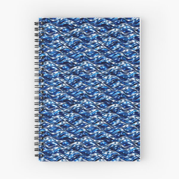 Item preview, Abstract pattern of blue metallic waves. designed and sold by elopezstock.