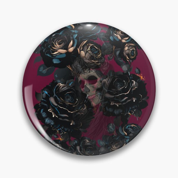 Item preview, Midnight Memento // Gothic Black Rose & Hidden Skull Art designed and sold by Creativ_Design.