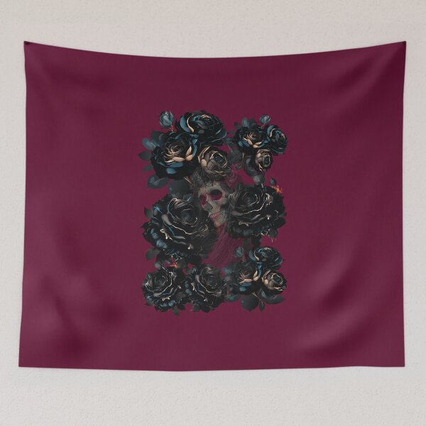 Item preview, Midnight Memento // Gothic Black Rose & Hidden Skull Art designed and sold by Creativ_Design.