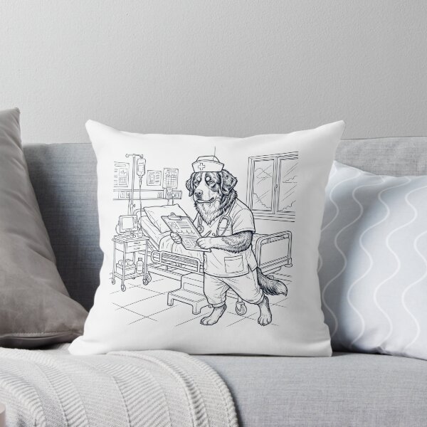 Item preview, Vintage Bernese Mountain Dog Nurse Dog Dad Mom Lover designed and sold by TerryConnells.