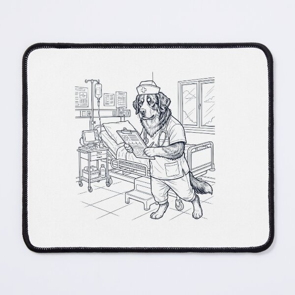 Item preview, Vintage Bernese Mountain Dog Nurse Dog Dad Mom Lover designed and sold by TerryConnells.