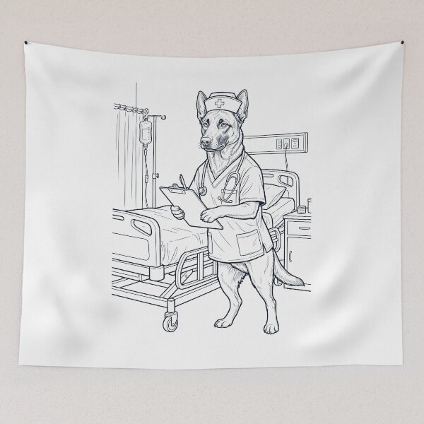 Item preview, Vintage Belgian Malinois Nurse Dog Dad Mom Lover designed and sold by TerryConnells.