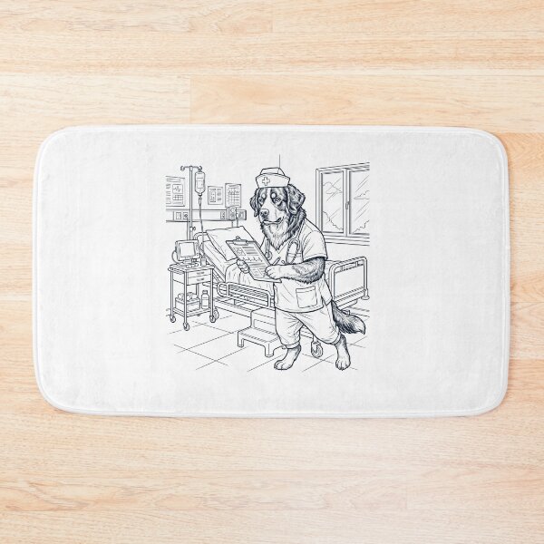 Item preview, Vintage Bernese Mountain Dog Nurse Dog Dad Mom Lover designed and sold by TerryConnells.