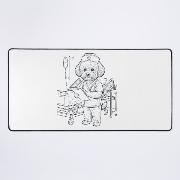 Item preview, Vintage Bichon Frise Nurse Dog Dad Mom Lover designed and sold by TerryConnells.