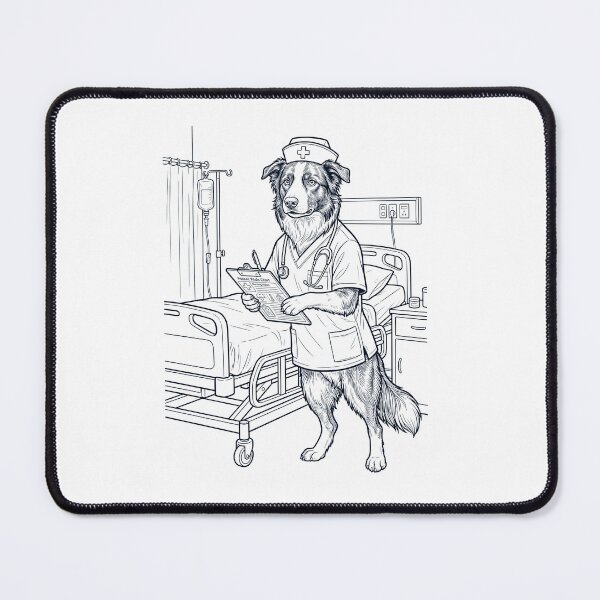 Item preview, Vintage Border Collie Nurse Dog Dad Mom Lover designed and sold by TerryConnells.