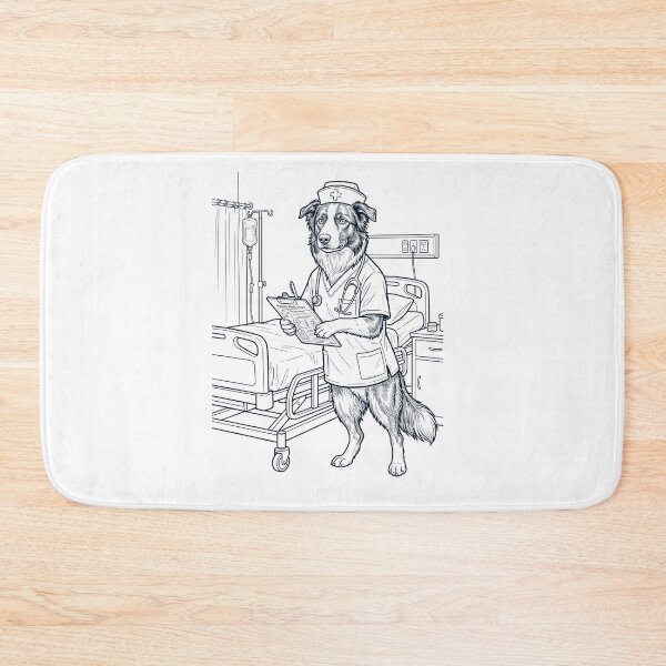 Item preview, Vintage Border Collie Nurse Dog Dad Mom Lover designed and sold by TerryConnells.