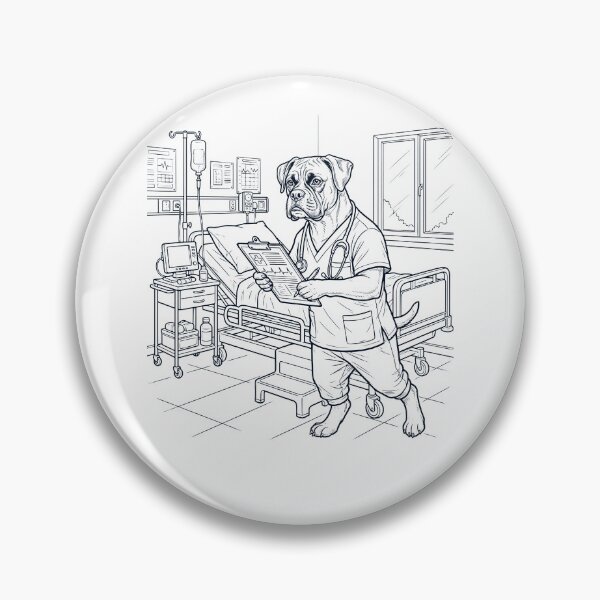 Item preview, Vintage Boxer Dog Nurse Dog Dad Mom Lover designed and sold by TerryConnells.