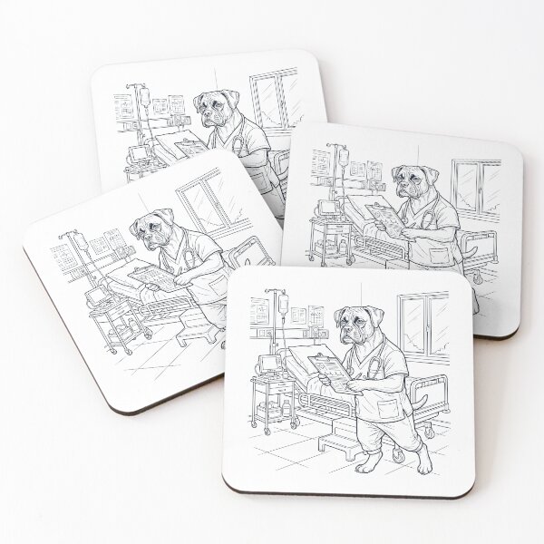 Item preview, Vintage Boxer Dog Nurse Dog Dad Mom Lover designed and sold by TerryConnells.