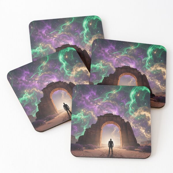 Item preview, Observer at the Gate of the Stars: Mystical play of light in the desert designed and sold by VoidVeilStudio.