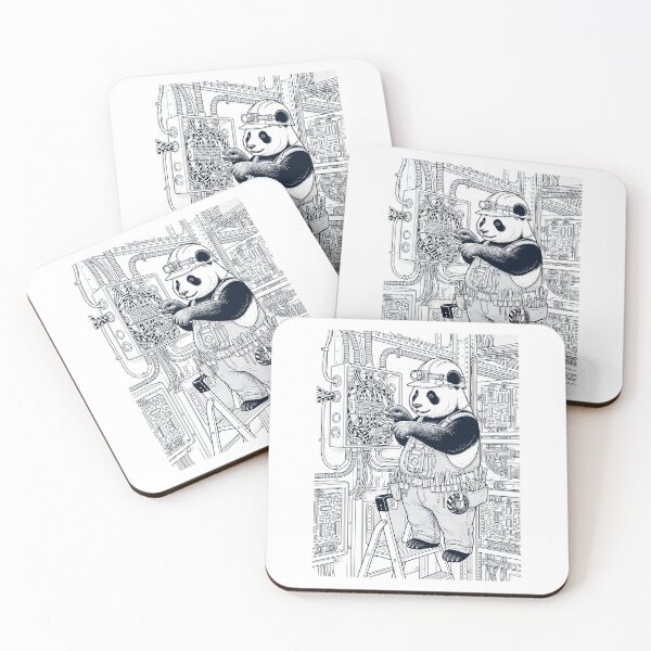 Item preview, Vintage Panda Electrician Animal Lover designed and sold by DoodleTortle.