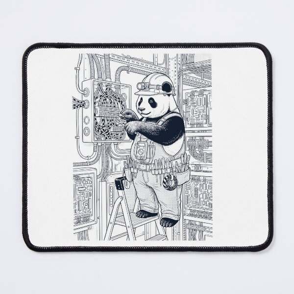 Item preview, Vintage Panda Electrician Animal Lover designed and sold by DoodleTortle.