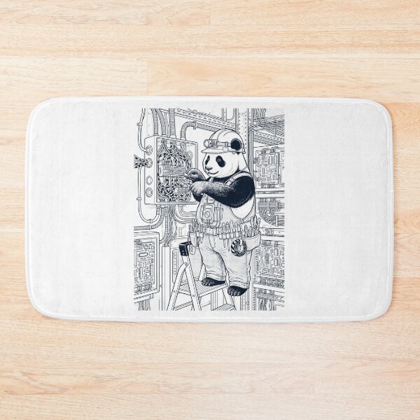 Item preview, Vintage Panda Electrician Animal Lover designed and sold by DoodleTortle.