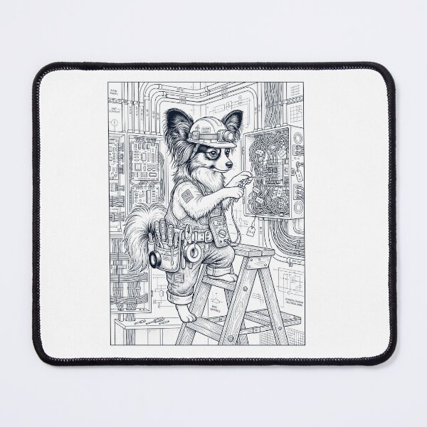 Item preview, Vintage Papillon Electrician Dog Dad Mom Lover designed and sold by DoodleTortle.