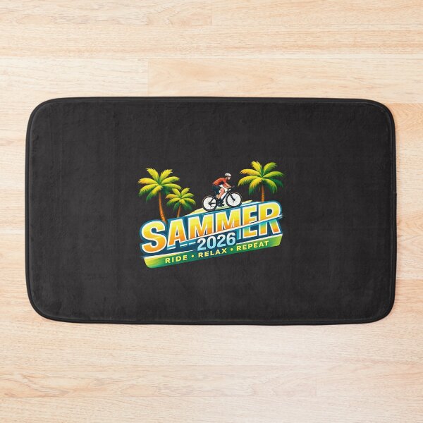 Item preview, Summer 2026 Ride Relax Repeat Tropical Cycling Design designed and sold by Les-Ink-Studio.