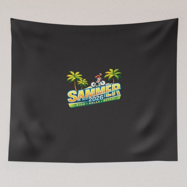 Item preview, Summer 2026 Ride Relax Repeat Tropical Cycling Design designed and sold by Les-Ink-Studio.