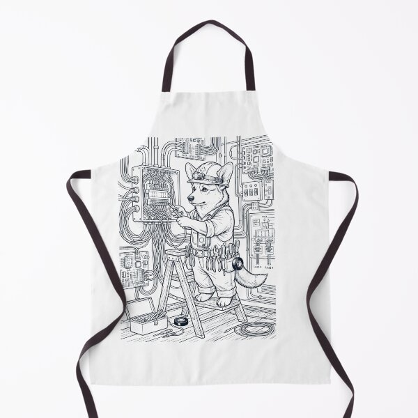 Item preview, Vintage Pembroke Welsh Corgi Electrician Dog Dad Mom Lover designed and sold by DoodleTortle.