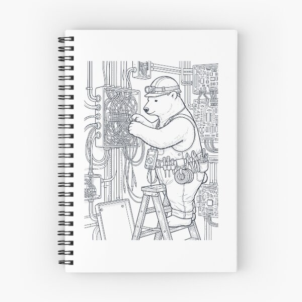 Item preview, Vintage Polar Bear Electrician Animal Lover designed and sold by DoodleTortle.