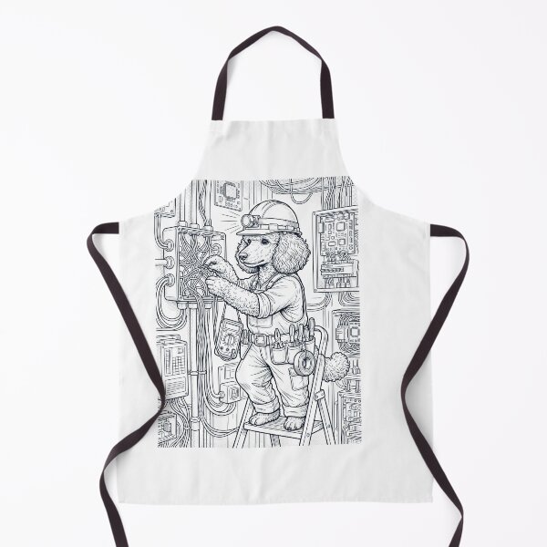 Item preview, Vintage Poodle Electrician Dog Dad Mom Lover designed and sold by DoodleTortle.