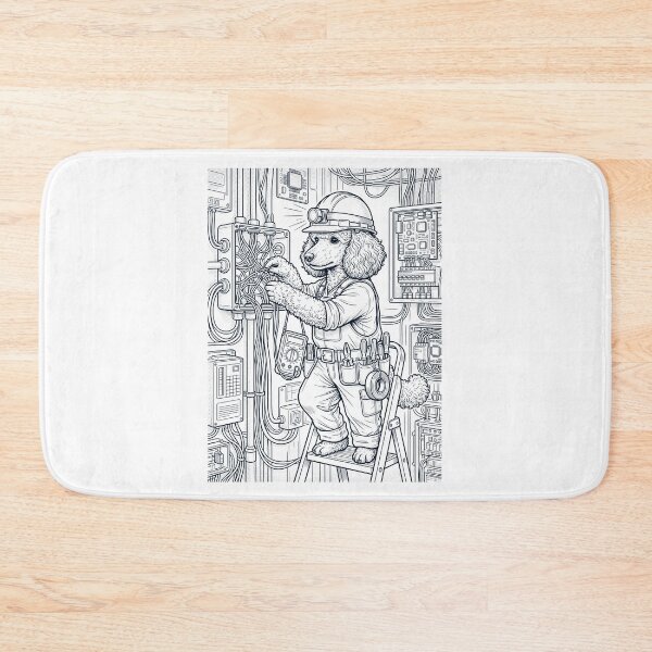 Item preview, Vintage Poodle Electrician Dog Dad Mom Lover designed and sold by DoodleTortle.