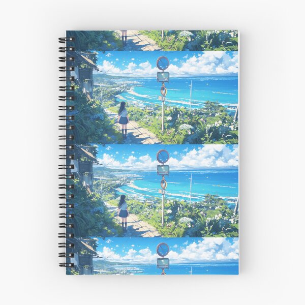 Item preview, Nostalgic Summer Seaside Anime Landscape designed and sold by EchoWave11.