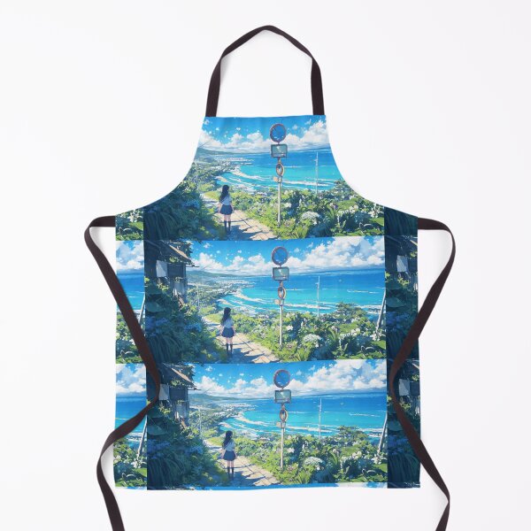 Item preview, Nostalgic Summer Seaside Anime Landscape designed and sold by EchoWave11.