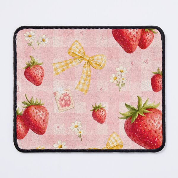 Item preview, Pink Strawberry Seamless Pattern designed and sold by CharismaticMindArt.