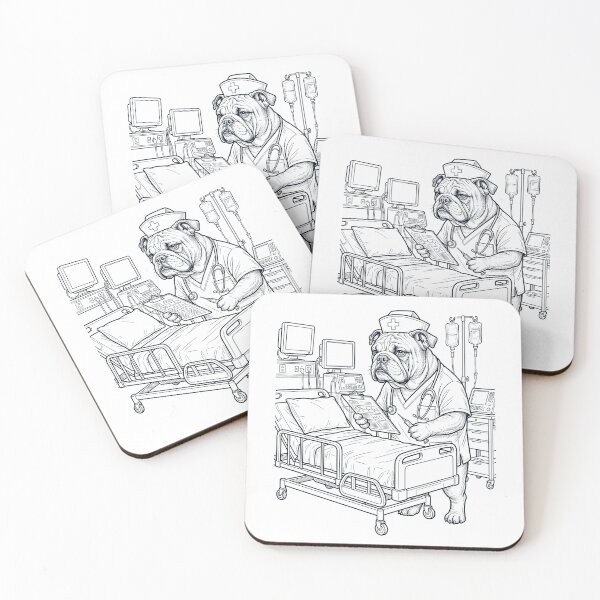 Item preview, Vintage Bulldog Nurse Dog Dad Mom Lover designed and sold by TerryConnells.